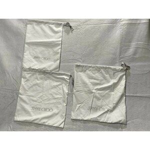 Jimmy‎ Choo White Dust Bags Set